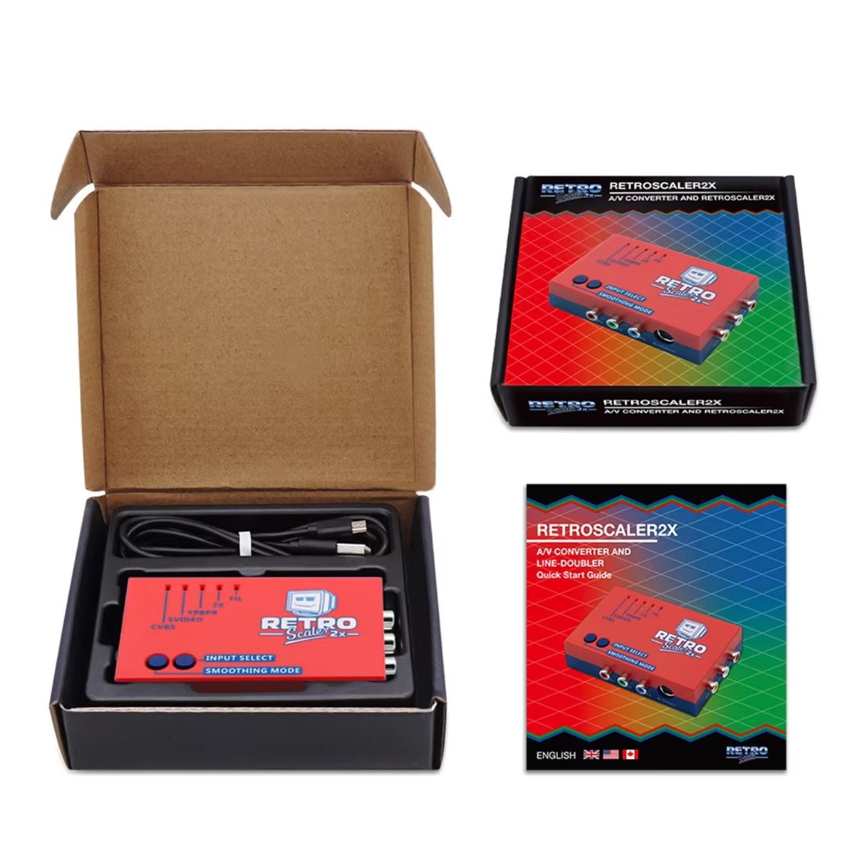 1080p HDMI upscaler for classic game consoles - packaging view