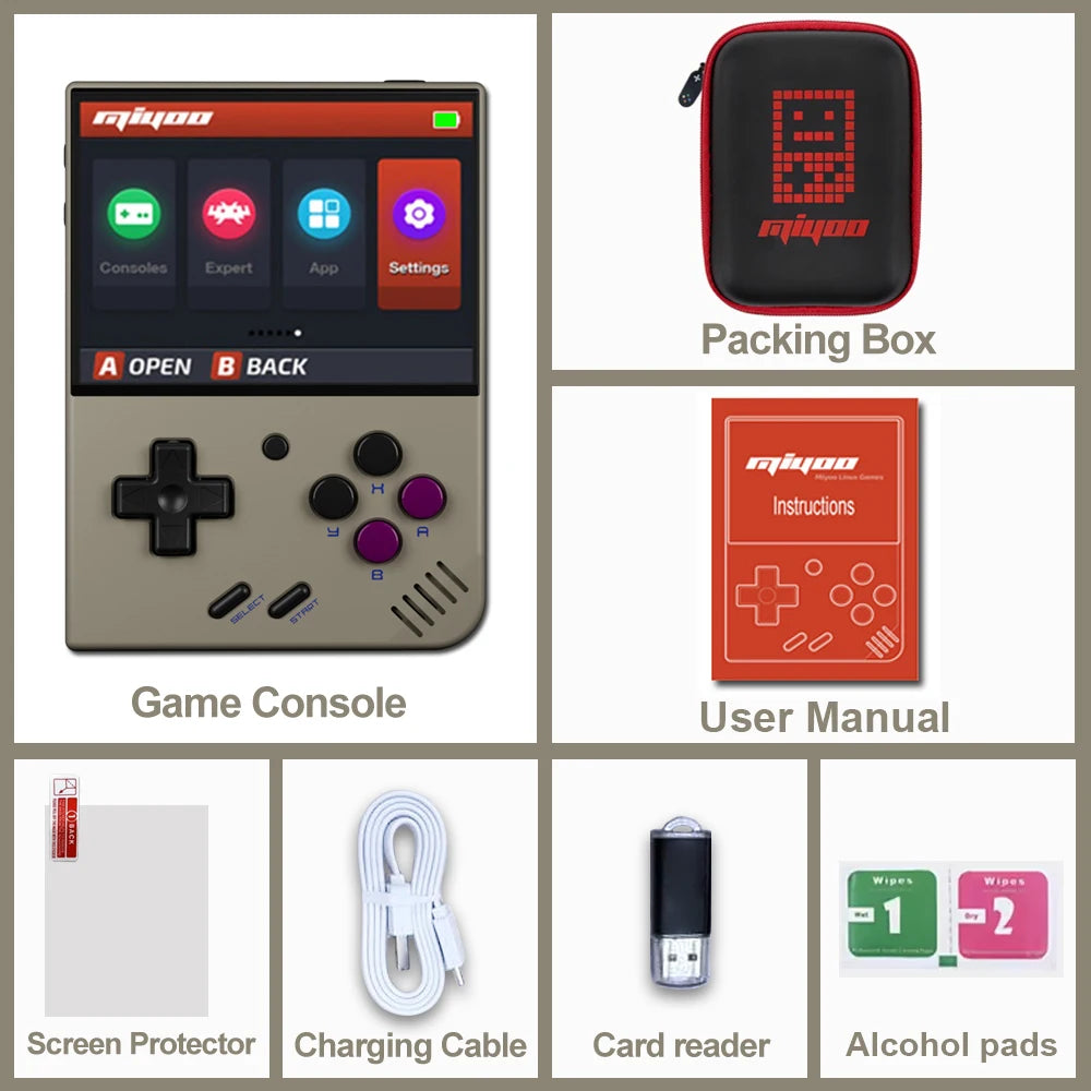 Gaming devices handheld - MIYOO Mini Plus retro game console emulator