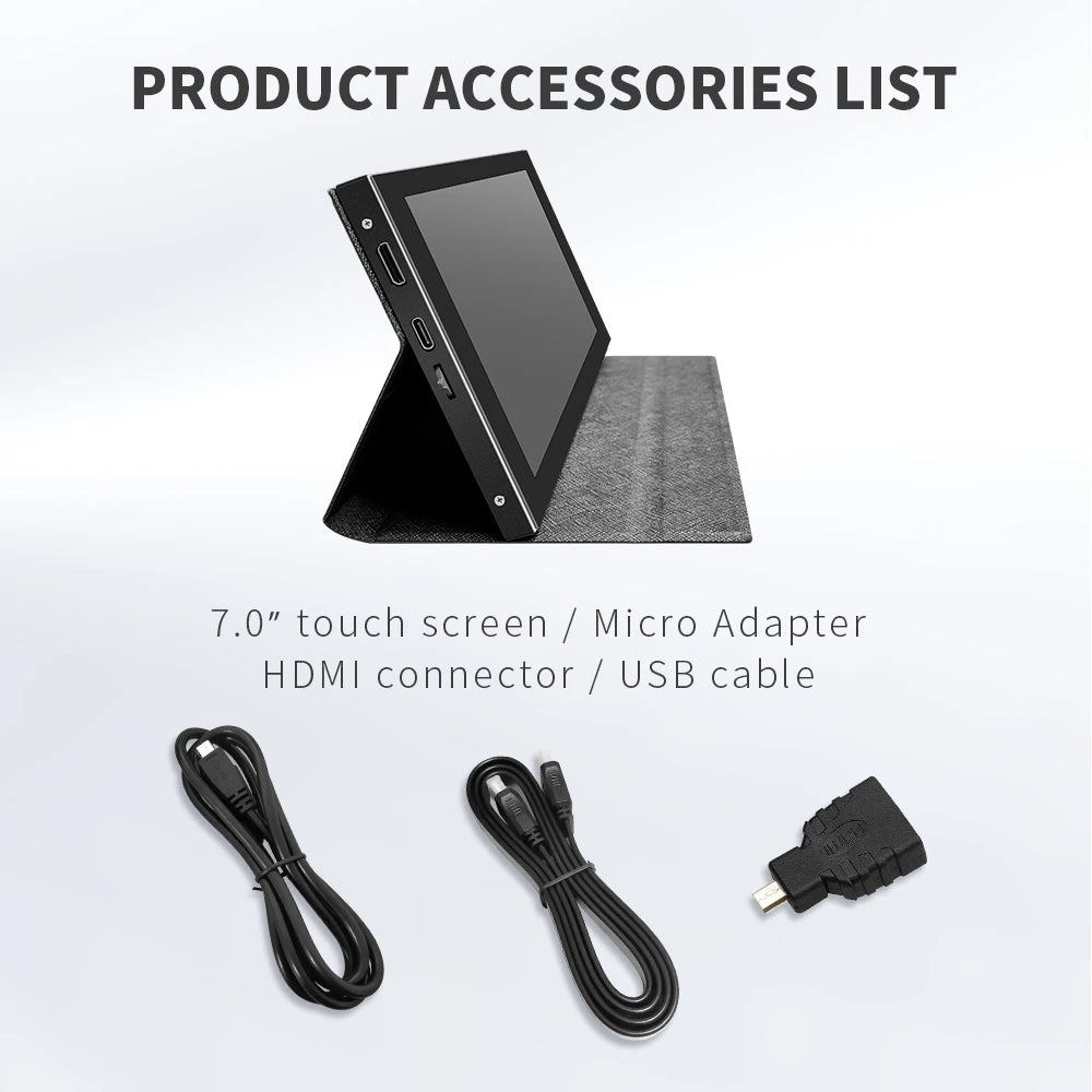 Gaming monitor with Raspberry Pi touch screen - compact HDMI display