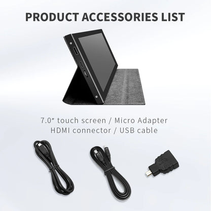 Gaming monitor with Raspberry Pi touch screen - compact HDMI display