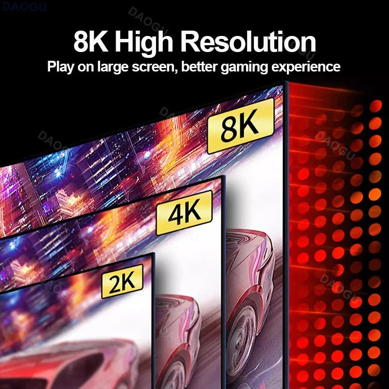 4K HDMI cable braided nylon design - durable high speed HDMI 2.1