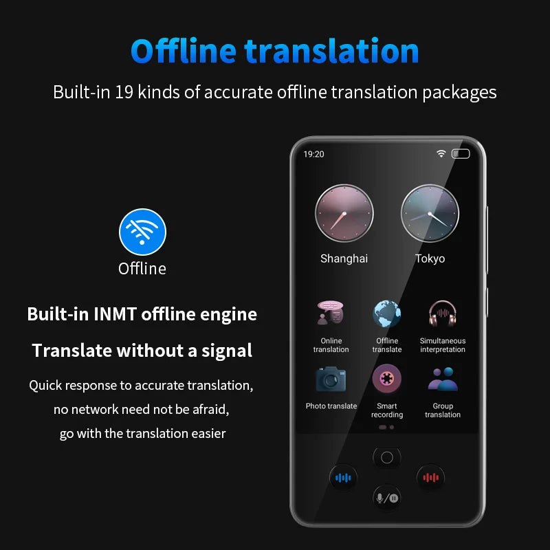 Real-time voice translation on multi-language translator - 138 language support